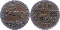 Pfennig 1819  FR Braunschweig-Wolfenbüttel Karl 1815-1830. Sehr schön - vorzüglich