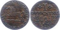 Pfennig 1822 Braunschweig-Wolfenbüttel Karl 1815-1830. Sehr schön