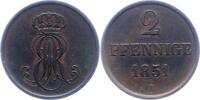 Braunschweig-Calenberg-Hannover 2 Pfennig Ernst August 1837-1851. -