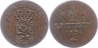 Hessen-Kassel 1/2 Kreuzer Wilhelm II. 1821-1847. -