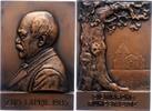 Personenmedaillen Bronzeplakette Bismarck, Otto von *1815, +1898. -