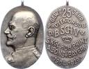 Bayern Versilberte Bronzemedaille Ludwig III. 1913-1918. -