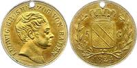 Baden-Durlach 5 Gulden Gold Ludwig 1818-1830. -