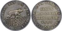 Anhalt-Bernburg Ausbeutetaler Alexander Carl 1834-1863. -
