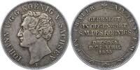 Sachsen-Albertinische Linie Münzbesuchstaler 1 Johann 1854-1873. -
