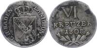 Baden-Durlach 6 Kreuzer Karl Friedrich 1806-1811. -