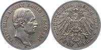 Sachsen 5 Mark Friedrich August III. 1904-1918. -