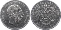 Sachsen 5 Mark Albert 1873-1902. -