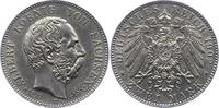 Sachsen 2 Mark Albert 1873-1902. -
