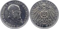 2 Mark 1901  D Sachsen-Meiningen Georg II. 1866-1914. Gereinigt, sehr schön - vorzüglich