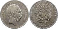 Sachsen 5 Mark Albert 1873-1902. -
