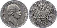 Sachsen 2 Mark Friedrich August III. 1904-1918. -