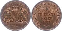 Baden-Durlach Gedenkkreuzer Friedrich I. 1852-1907. -