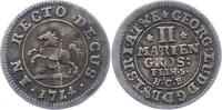 Braunschweig-Calenberg-Hannover 2 Mariengroschen Feinsilber Georg Ludwig 1698-1714. -