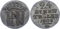 1/24 Taler 1808  F Westfalen, Königreich Hieronymus Napoleon 1807-1813. Sehr schön