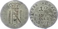 Westfalen, Königreich 1/12 Taler Hieronymus Napoleon 1807-1813. -