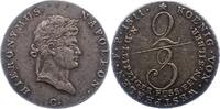 2/3 Taler 1811  C Westfalen, Königreich Hieronymus Napoleon 1807-1813. Schöne Patina. Sehr schön