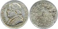 Italien-Kirchenstaat Vatikan 1 Lira Pio IX. 1846-1878. -