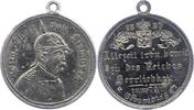 Tragbare versilberte Zinkmedaille 1885 Personenmedaillen Bismarck, Otto von *1815, +1898. Vorzüglich