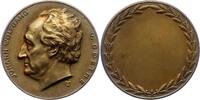 Bronzemedaille  Personenmedaillen Goethe, Johann Wolfgang von *1749 Frankfurt, +1832. Mattiert. Prägefrisch
