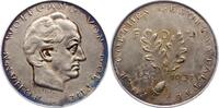 Silbermedaille 1932 Personenmedaillen Goethe, Johann Wolfgang von *1749 Frankfurt, +1832. Schöne Patina. Mattiert, prägefrisch