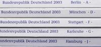  3, 88 Euro 2003 A, D, F,G Euro. Polierte Platte 249.70 元  ＋  46.82 元 运费
