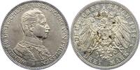 Preu&szlig;en 3 Mark 1914 A Wilhelm II. 1888-1918. Winz. Kratzer, vorz&uuml;glich 351.14 元  ＋  46.82 元 运费