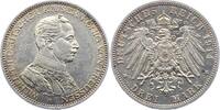 Preu&szlig;en 3 Mark 1914 A Wilhelm II. 1888-1918. Winz. Kratzer, vorz&uuml;glich 374.54 元  ＋  46.82 元 运费