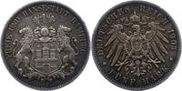 Hamburg 5 Mark 1903 J Winz. Randfehler, sehr sch&ouml;n 585.23 元  ＋  46.82 元 运费
