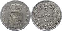 Bayern 3 Kreuzer 1848 Ludwig I. 1825-1848. Sehr sch&ouml;n 11.57 US$  +  23.15 US$ shipping