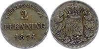 Bayern 2 Pfennig 1871 Ludwig II. 1864-1886. Sehr sch&ouml;n - vorz&uuml;glich 11.57 US$  +  23.15 US$ shipping