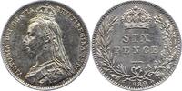 Gro&szlig;britannien Sixpence 1889 Victoria 1837-1901. Sehr sch&ouml;n - vorz&uuml;glich 27.77 US$  +  23.15 US$ shipping