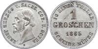 Sachsen-Coburg-Gotha 1 Groschen 1865 B Ernst II. 1844-1893. Fast vorz&uuml;gl... 52.08 US$  +  23.15 US$ shipping