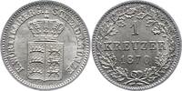 W&uuml;rttemberg 1 Kreuzer 1870 Karl 1864-1891. Vorz&uuml;glich - Stempelglanz 17.36 US$  +  23.15 US$ shipping