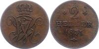 Hessen-Kassel 2 Heller 1831 Wilhelm II. 1821-1847. Sehr sch&ouml;n 52.08 US$  +  23.15 US$ shipping