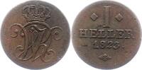 Hessen-Kassel Heller 1823 Wilhelm II. 1821-1847. Fast sehr sch&ouml;n 18.52 US$  +  23.15 US$ shipping
