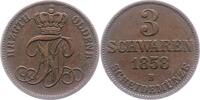 Oldenburg 3 Schwaren 1858 B Nicolaus Friedrich Peter 1853-1900. Sehr sch&ouml;n 9.26 US$  +  23.15 US$ shipping
