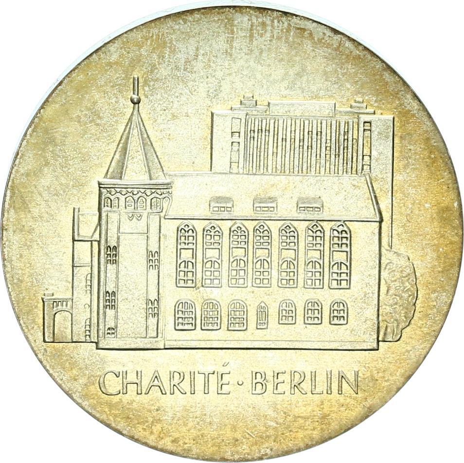 DDR 10 Mark 1986 A Gedenkmünze Charité in Berlin Uncirculated, Brilliant  Uncirculated | MA-Shops, image size:954x951