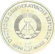DDR 5 Mark 1986 A Gedenkmünze Neues Palais Potsdam Uncirculated, Brilliant Uncirculated
