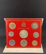Vatikan 10 Lire bis 1000 Lire 2001 Kursmünzensatz, Johannes Paul II. BU, bankfrisch