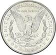 USA Morgan Dollar 1921 S (San Francisco) + alter Händlerzettel CH UNC