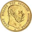 Sachsen-Altenburg 20 Mark 1887 A Ernst 1853 - 1908 very fine+