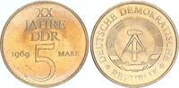 DDR 5 Mark Gedenkmünze 20 Jahre DDR, magnetisch -