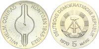 DDR 5 Mark Gedenkmünze Wilhelm Conrad Röntgen -