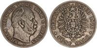 Preußen 5 Mark Wilhelm I. 1861 - 1888 -