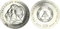 DDR 20 Mark Gedenkmünze Karl Liebknecht von Rosa Luxemburg -