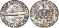 Weimarer Republik 3 Reichsmark Zeppelin -