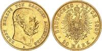 20 Mark 1887 A Sachsen-Altenburg Ernst 1853 - 1908 sehr schön+