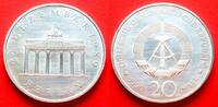 DDR 20 Mark Brandenburger Tor 1990, Silver -