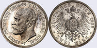 Kaiserreich Mecklenburg-Strelitz 2 Mark (6/06Ku) Adolf Friedrich V. , J. 91, NGC PF65, RAR -